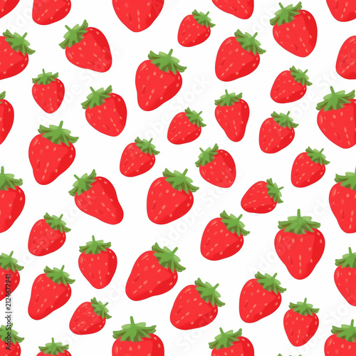 seamless pattern with strawberries