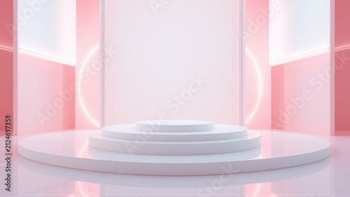 Minimalist stage design. Wh...