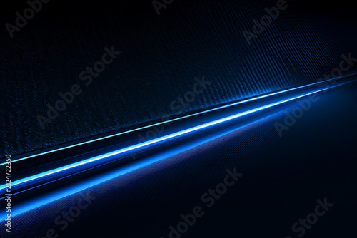 Premium abstract technology background with blue glowing geometric lines