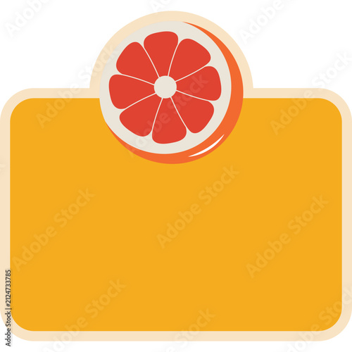 Retro Illustrative Fruit Sticker
