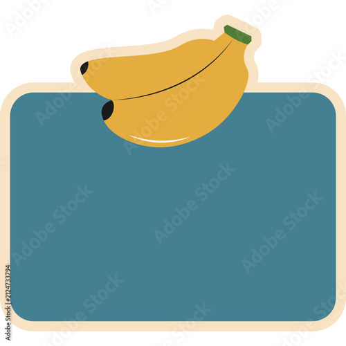 Retro Illustrative Fruit Sticker
