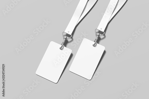 ID Card Blank Mockup for Badge