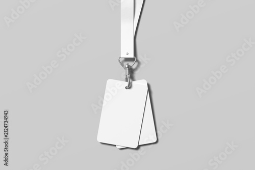 ID Card Blank Mockup for Badge