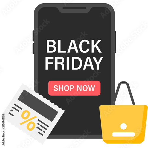 Black Friday Shop Now Smartphone with Discount Ticket