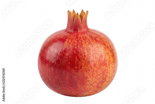 Obraz na płótnie Vibrant Whole Ripe Pomegranate Fruit With Crown