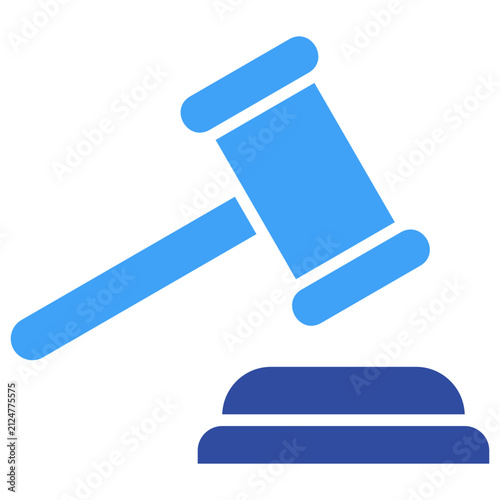 Canvas Print Illustration elements of Gavel