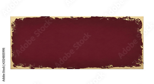 Premium luxury burgundy maroon rectangular panel with distressed gold border and textured surface for high-end branding and corporate design applications in digital media PNG
