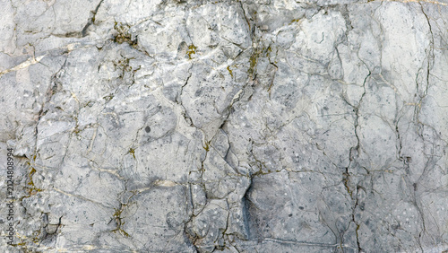 Cuadro en lienzo Gray rock texture showing natural cracks, rugged stone surface, and rough granit