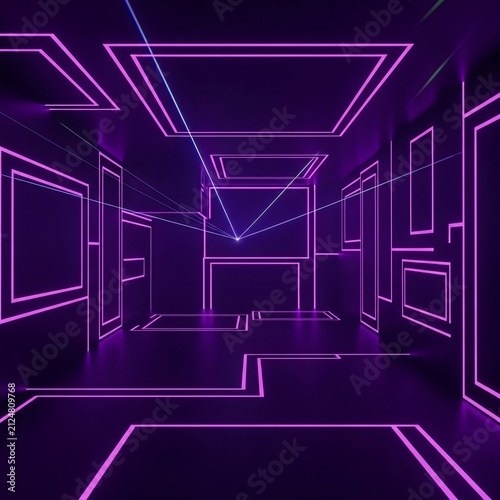 Neon Maze: A Digital Dreamscape