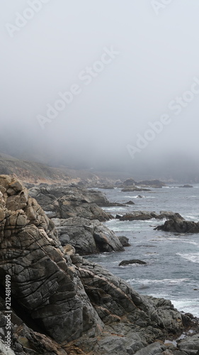The beautiful costline landscape along the No 1 highway in California