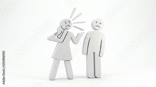 White 3D Human Figures Symbolizing Teamwork, Support, Leadership, Friendship, Collaboration, Achievement, Celebration, Victory, and Success