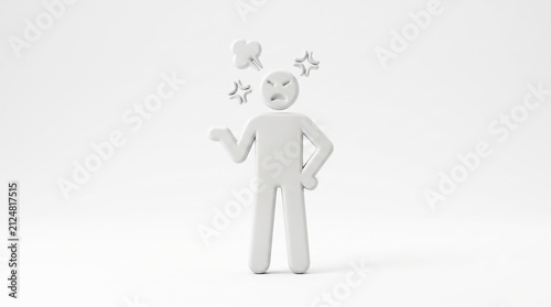 White 3D Human Figures Symbolizing Teamwork, Support, Leadership, Friendship, Collaboration, Achievement, Celebration, Victory, and Success