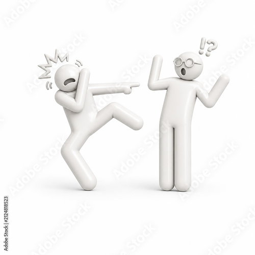 White 3D Human Figures Symbolizing Teamwork, Support, Leadership, Friendship, Collaboration, Achievement, Celebration, Victory, and Success