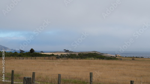 The beautiful costline landscape along the No 1 highway in California
