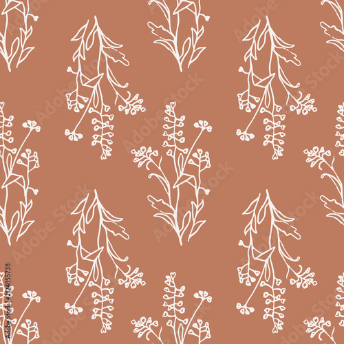 Herbarium vintage Botanicals background textures and backdrop 