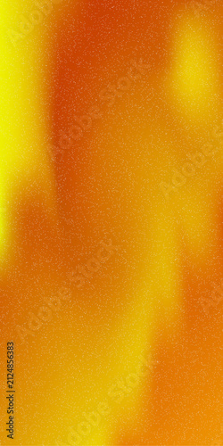 Warm abstract background, with a gradient, of yellow and, orange colors featuring, a fine grainy, texture and soft, flowing light patterns throughout