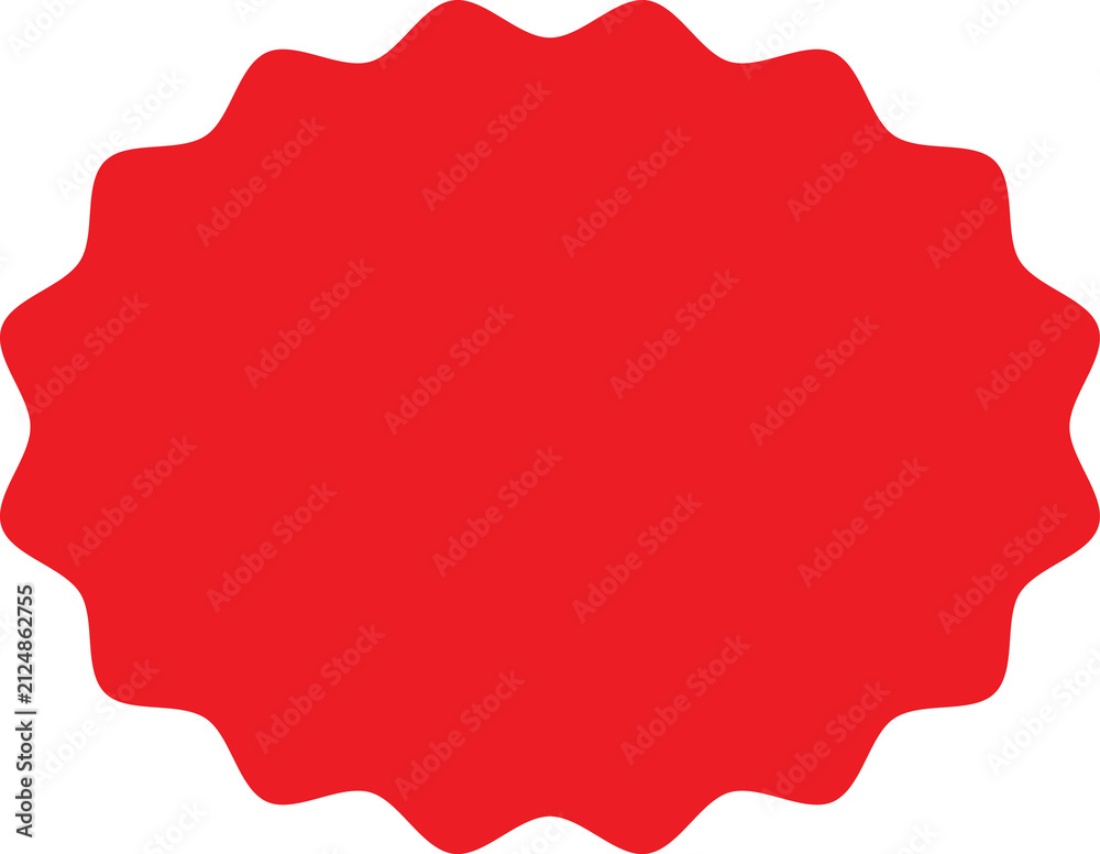 Obraz premium Starburst sale price stickers and labels set, star, sunburst, rosette, callout and splash, stamp and tag badges. Circle and oval red stickers. Sale and shop offer labels.