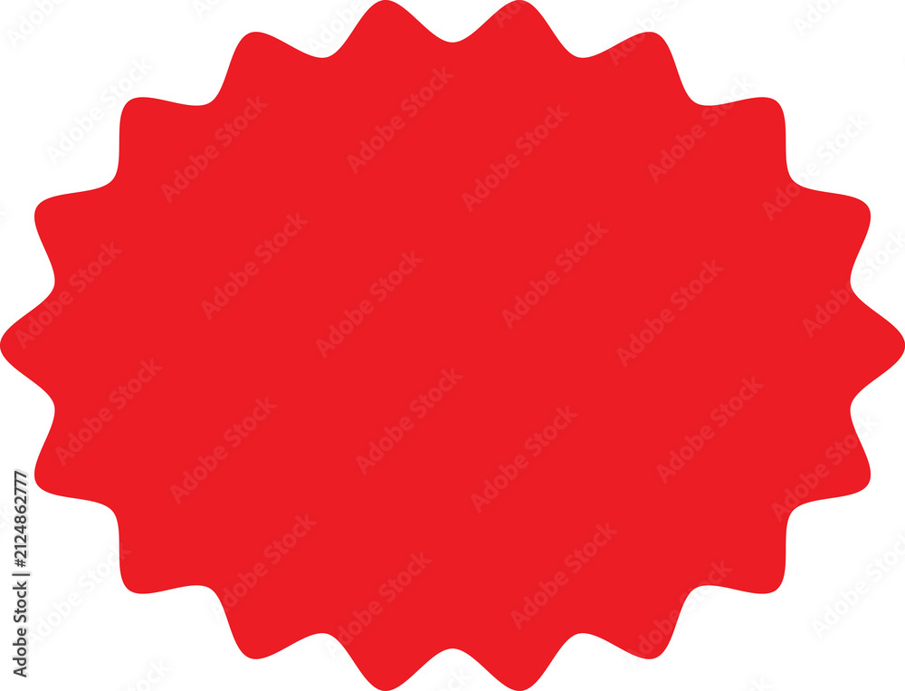 Obraz premium Starburst sale price stickers and labels set, star, sunburst, rosette, callout and splash, stamp and tag badges. Circle and oval red stickers. Sale and shop offer labels.
