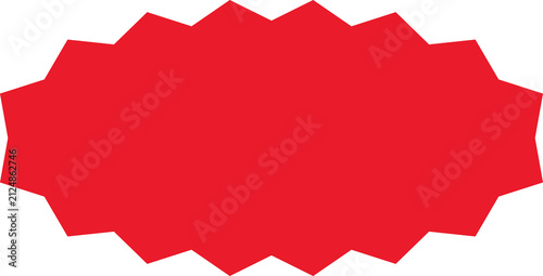 Starburst sale price stickers and labels set, star, sunburst, rosette, callout and splash, stamp and tag badges. Circle and oval red stickers. Sale and shop offer labels.