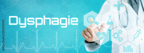 Arzt mit futuristischem Interface - Dysphagie