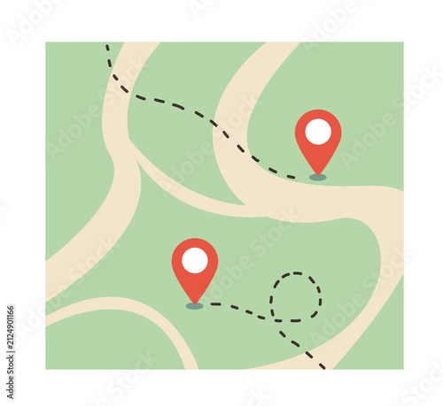 Map With Location Pins