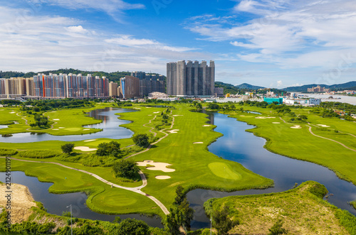Aerial View of Macau International Golf, Macau