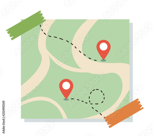Map With Location Pins