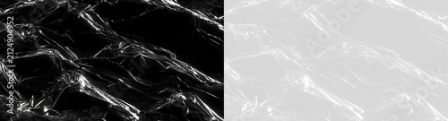 Canvastavla Plastic wrap texture overlay