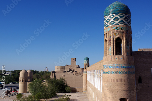 Remparts de la ville de Ville de Khiva, Ouzbékistan 