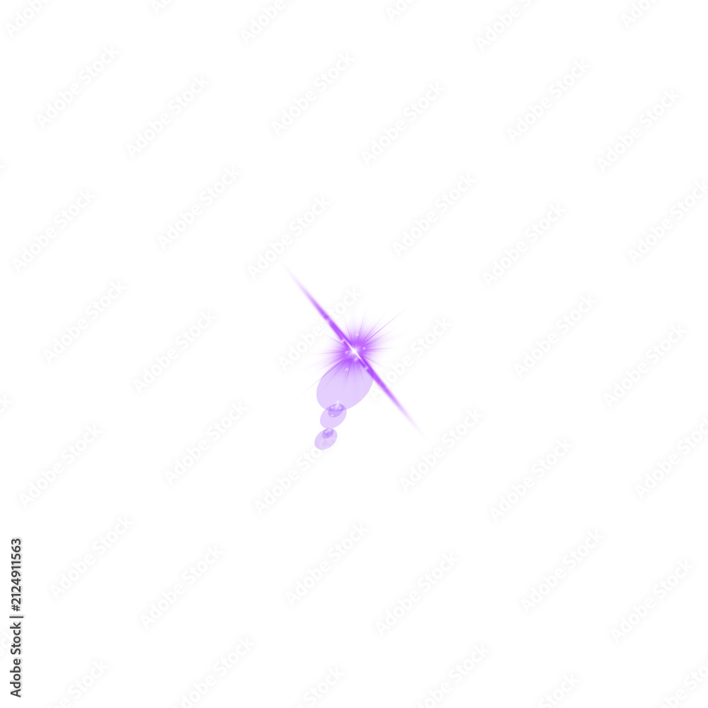 Obraz premium Purple Blue Abstract Glowing Spark and Light Flare