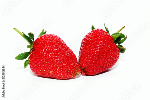 Strawberry On White