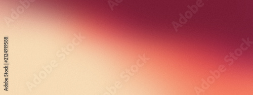 Rich Burgundy Red and Cream Champagne Abstract Gradient Background Featuring Heavy Grainy Noise Texture with Diagonal Soft Blend