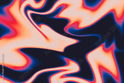 Abstract thermal heatmap liquid gradient background, distorted neon wallpaper, vibrant wavy backdrop