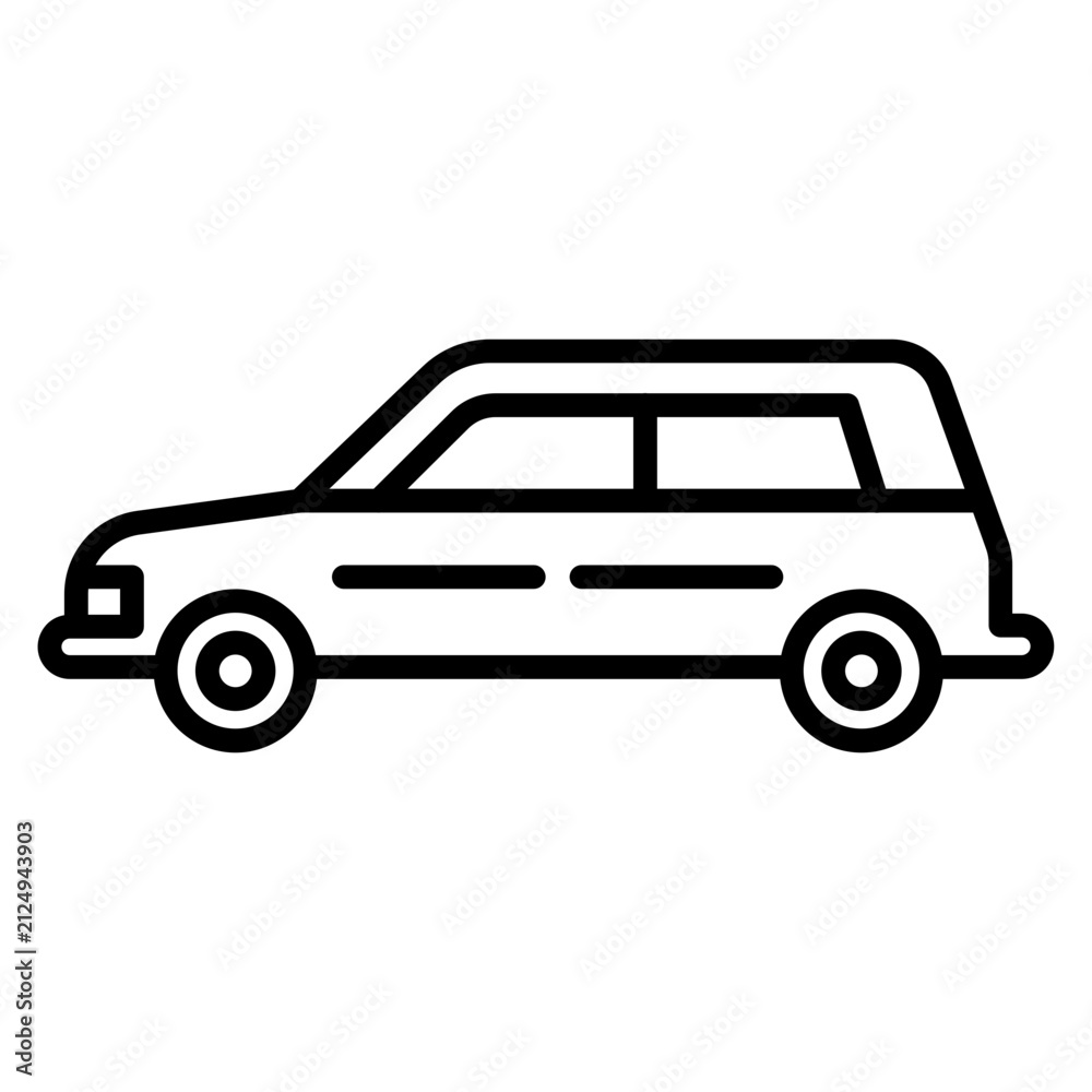 Fototapeta premium Hearse Icon