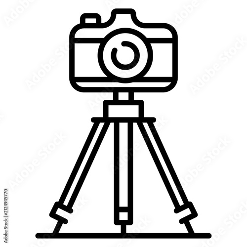 Bild auf Leinwand Tripod Camera Icon