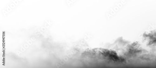 Canvastavla Black clouds fill the sky during evening hours, creating a dark mood over the la