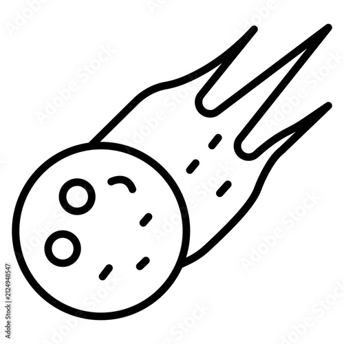Cuadro en lienzo Meteorites Icon