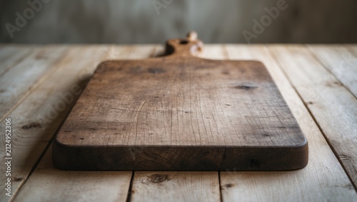 Wooden Cutting Board on Rus...