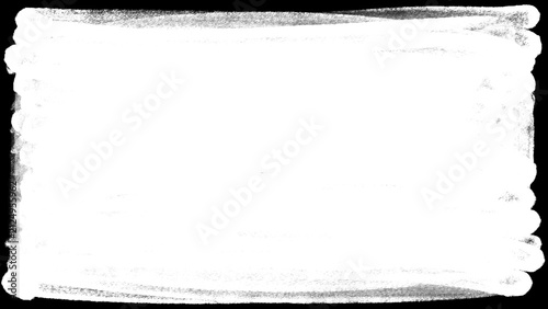 Border frame displays horizontal rough brush stroke texture with abstract distress background grunge layout. Hand drawn layered paint edge element for banner decoration graphic clip art.