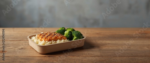 Grilled Salmon with Broccol...