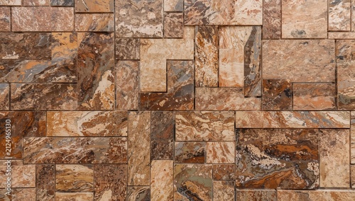Textured Wall of Brown and ...