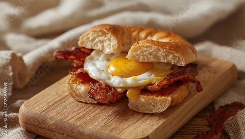 Bacon Egg Sandwich on a Woo...