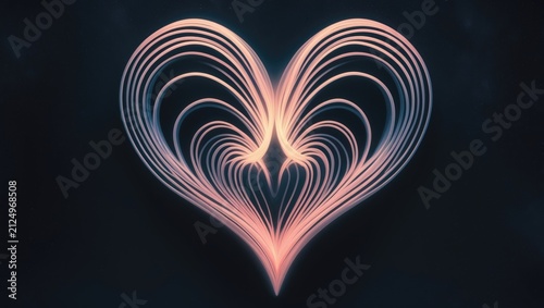 Neon texture with abstract lines in an illustration background.