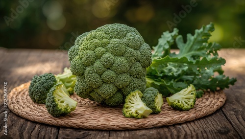 Fresh Broccoli on a Natural...