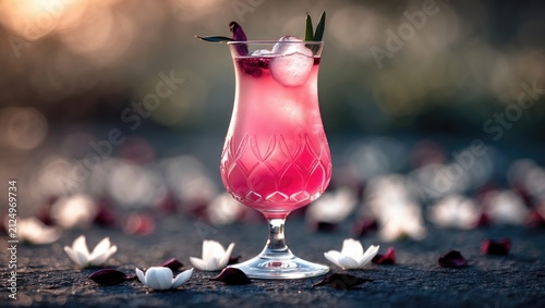 Pink Tropical Cocktail Garn...