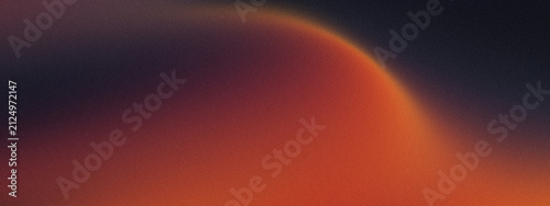Vibrant Warm Amber, Burning Orange, and Dark Charcoal Abstract Gradient Background Featuring Curved Light Glow with Heavy Grainy Noise Texture