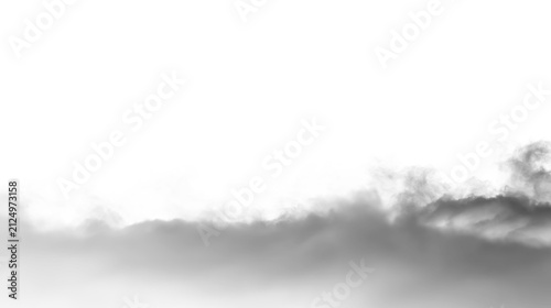 Fotografía Dark cloud formation on transparent background highlighting weather patterns and