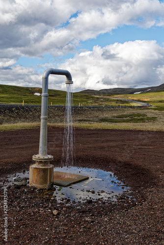 Fotografía Iceland's Famous Perpetual Hot Shower at Krafla