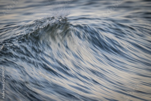Breaking wave, long exposure, Houvig Beach, North Sea, Denmark