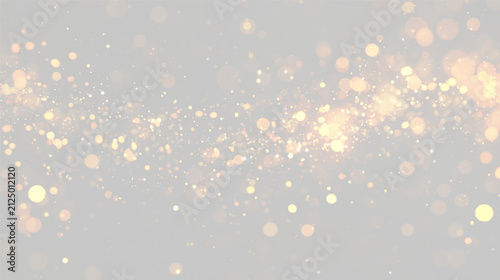 Scattered glowing orange and yellow bokeh particles against a dark background on transparent background